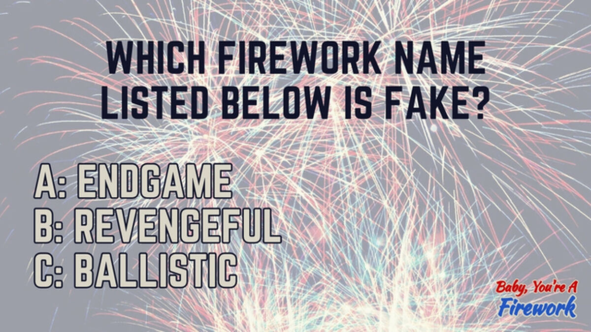 Baby, You're a Firework Trivia image number null